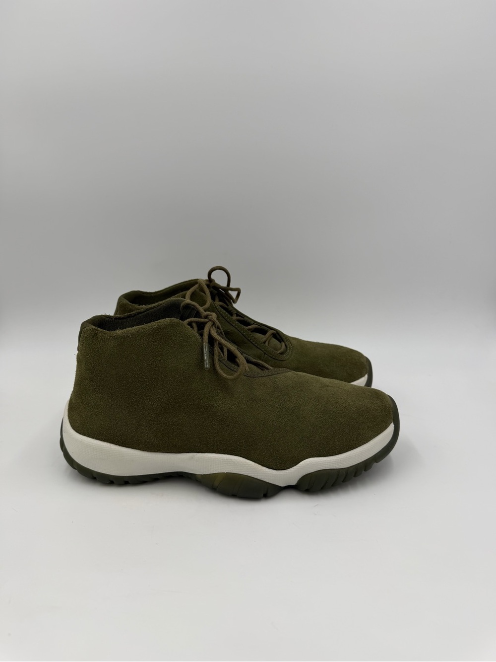 Women's Nike Air Jordan Future Olive Green Canvas Shoes AR0726-300 Size 7 US